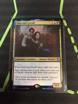 MTG Magic The Gathering Gisa And Geralf Foil Dimir Legendary Zombie Commander - Image 1