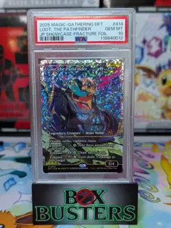 MTG Aetherdrift- Loot, The Pathfinder Showcase Fracture Foil 414 PSA 10 Gem Mint - Image 1