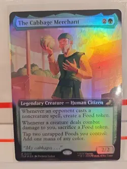 MTG The Cabbage Merchant #0203 Borderless Rare Avatar Legendary TLE!! - Image 2
