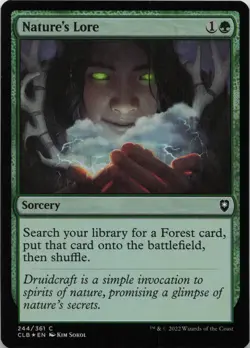 Nature's Lore - FOIL - C Commander Legends: Battle for Baldur's Gate 244 - MTG - Image 1