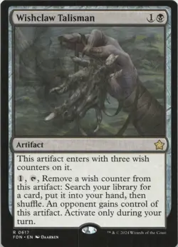 Wishclaw Talisman R Foundations 617 - LP MTG - Image 1