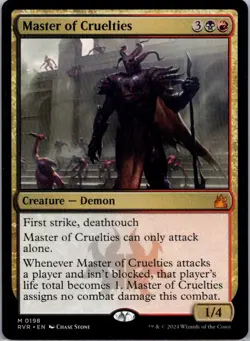 Master of Cruelties M Ravnica Remastered 198 NM - Image 1