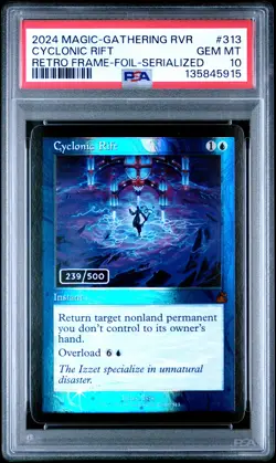 2024 MTG RAVNICA REMASTERED #313 CYCLONIC RIFT 239/500 PSA 10 - Image 1