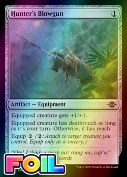 x1 Hunter's Blowgun LCI MTG 255 FOIL COMMON M/NM 1x - Image 1