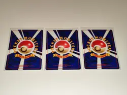 MP/HP Pokemon Bulbasaur Charmander Squirtle Kanto Base Set Starter Trio 1996 - Image 4