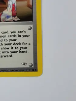 Pokemon Card 1st Edition Good Manners 111/132 Gym Heroes Regular US - Image 4