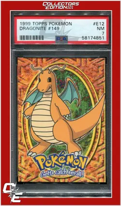 Topps Pokemon Edt E12 Dragonite #149 PSA 7 - Image 1
