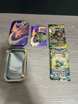8x Pokemon TCG: Kanto Power Mini Tin. Evolving Skies x6 Confirmed. New & Sealed✅ - Image 5