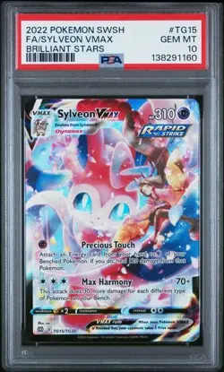 PSA 10 Gem Mint Pokemon Brilliant Stars Sylveon VMAX #TG15 Full Art - Image 1