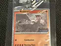 Pokemon TCG Reshiram 017/094 Phantasmal Flames Stamped Promo | Sealed | - Image 2