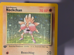 1st Edition💚 Pokemon HITMONCHAN German Holo Rare Base Set * 7/102 * LP - Image 2