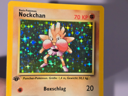 1st Edition💚 Pokemon HITMONCHAN German Holo Rare Base Set * 7/102 * LP - Image 3