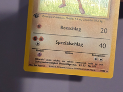 1st Edition💚 Pokemon HITMONCHAN German Holo Rare Base Set * 7/102 * LP - Image 4
