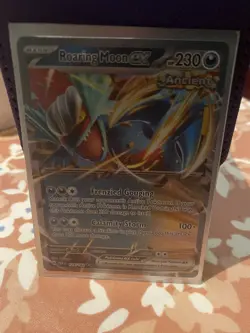 Pokemon TCG Roaring Moon EX 124/182 Scarlet Violet: Paradox Rift Double Rare - Image 1