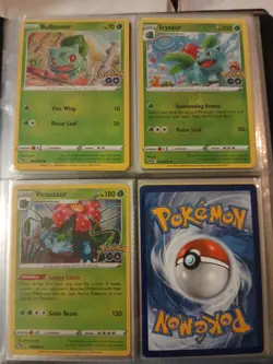 Near Complete Set Pokemon Go TCG With Mewtwo Binder Radient Charizard Blastoise - Image 3