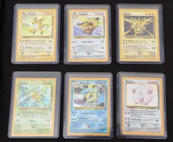 Pokemon TCG Base Set 2 Raichu, Pidgeot, Zapdos, Scyther, Gyrados, Chansey NM - Image 1