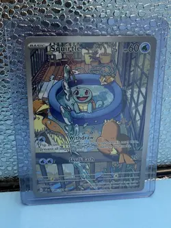 Pokemon Squirtle 148/142 Illustration Rare Stellar Crown NM - Image 1