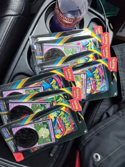 7 Pokemon Phantasmal Flames Booster Packs With Coin And Foil Sealed - Image 1