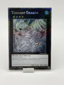 Yu-Gi-Oh! Tornado Dragon RA04-EN289 Platinum Secret Rare 1st Edition - Image 1