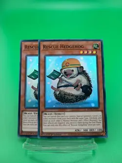 2x YU-GI-OH! Rescue Hedgehog ROTA-EN097 NM 1st Edition Super Rare - Image 1