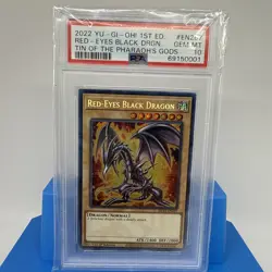PSA 10 Yu-Gi-Oh Red Eyes Black Dragon First Edition Tin of the Pharaoh’s Gods - Image 4