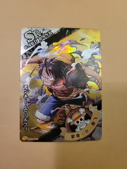 ONE PIECE TCG Card SR HOLO OP01-SR01 MONKEY D. LUFFY Dressrosa Holo Anime - Image 1