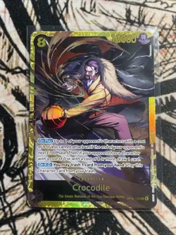 One Piece TCG English OP14-120 Crocodile SEC Foil - In Hand - Image 1