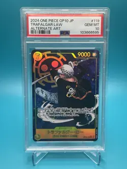 One Piece PSA 10 Trafalgar Law SEC Alt Art 2024 OP10-119 OP10 Japanese - Image 1