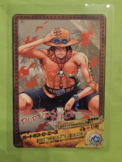 LP Ace Whitebeard 01-22 Glossy One Piece AR Carddass Bandai Tcg Ccg Japan Anime - Image 1