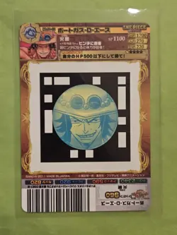 LP Ace Whitebeard 01-22 Glossy One Piece AR Carddass Bandai Tcg Ccg Japan Anime - Image 2