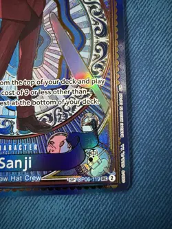 Sanji OP06-119 SP Alt Art OP11 A Fist of Divine Speed One Piece TCG English - Image 2