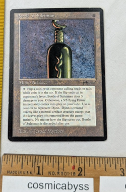Bottle of Suleiman Arabian Nights MTG Magic the Gathering CCG card 484 - Image 1