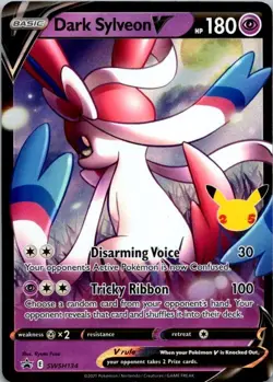Pokemon TCG Dark Sylveon V Sword & Shield Promo Cards SWSH134 NM (SKU 1-2) - Image 1