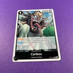Caribou Foil OP11-083 A Fist Of Divine Speed One Piece Trading Card TCG - Image 2