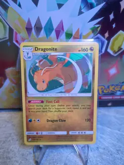 Dragonite 119/181 Cosmos Holo Foil SM Team Up Promo Pokemon Card TCG With Swirl - Image 1