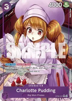 Charlotte Pudding (Parallel) OP08-067 English R Two Legends One Piece Card Game - Image 1