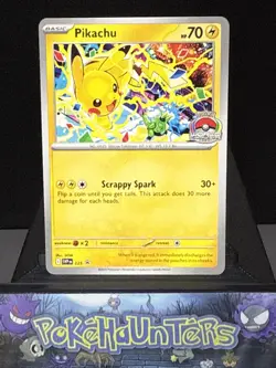 Pokemon Card Pikachu SVP 225 World Championship 2025 Scarlet & Violet Near Mint - Image 1
