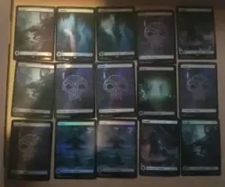 Mtg Magic The Gathering Tcg Lot Of 90+ Full Art Holo Foil Land Cards - Image 2