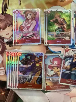 (17) One Piece TCG Red SR/ Mixed LOT 17 Foil Cards English Mixed Sets All NM - Image 2
