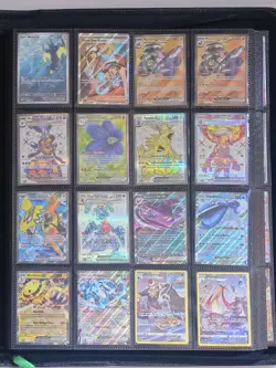 Pokemon TCG Holo, Full Art, EX & V Huge Lot of 320+ Cards w/ Zipper 4×4 Binder - Image 4