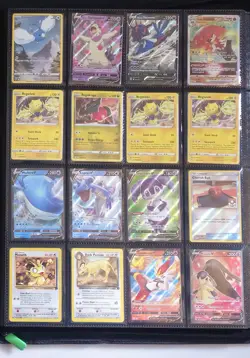 Pokemon TCG Holo, Full Art, EX & V Huge Lot of 320+ Cards w/ Zipper 4×4 Binder - Image 5