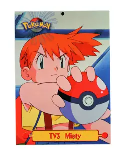 Pokemon Card - Misty TV3 - Black Logo - Topps Series 1 - Image 1