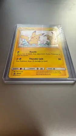 💎Pokemon 2019 Pikachu SM162 Pikachu & Mimikyu!! Black Star Promo Holo Card TCG - Image 4
