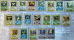 Vintage Poekmon Cards TCG Lot (20 Cards) - Set of Holos and Rares - Image 1