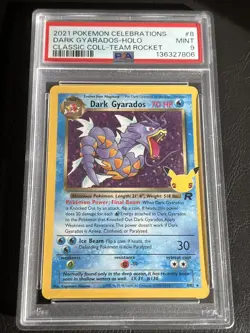 Dark Gyarados 8/82 Classic Collection Celebrations Pokemon Card PSA 9 MINT - Image 1