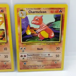 Charmander 46/102 & Charmeleon 24/102 Pokemon Card - Base Set WOTC TCG - NM - Image 3