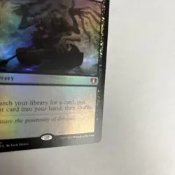 Demonic Tutor Foil Commander Masters Card #0150 MTG LP - Image 2