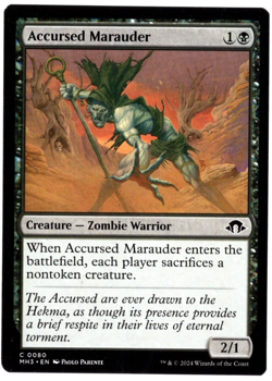 Accursed Marauder 0080 Non Foil Common Modern Horizons 3 MTG Near Mint - Image 1
