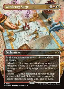 1x Windcrag Siege - Borderless - Tarkir: Dragonstorm - Near Mint, English - MTG! - Image 1