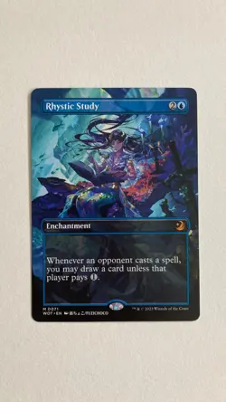 Rhystic Study (Anime Borderless) Wilds of Eldraine: Enchanting Tales Regular - Image 1